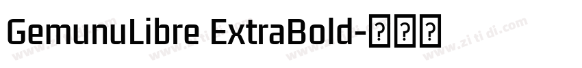 GemunuLibre ExtraBold字体转换